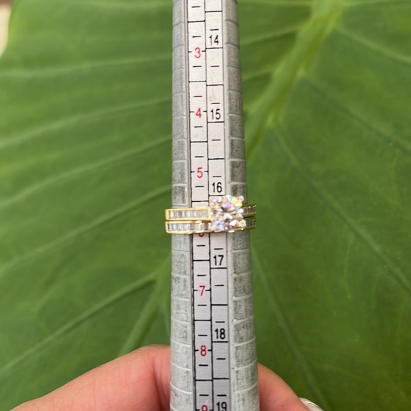 14k Yellow gold Engagement Ring & Wedding 2pc - Picture 14 of 14